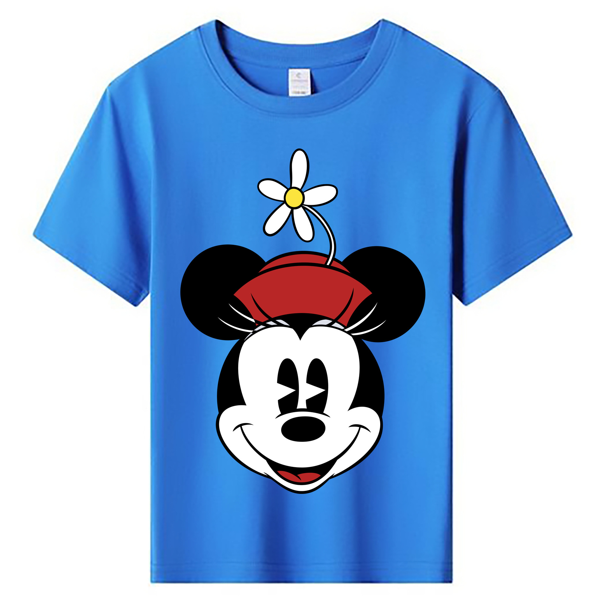 ミッキーマウス Mickey Mouse 綿100％キッズTシャツ（フロントプリント）